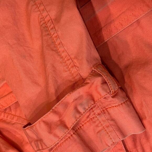 Michael by Michael Kors Orange/Coral Trench Rain Lightweight Coat Sz.Medium GUC - Picture 4 of 16
